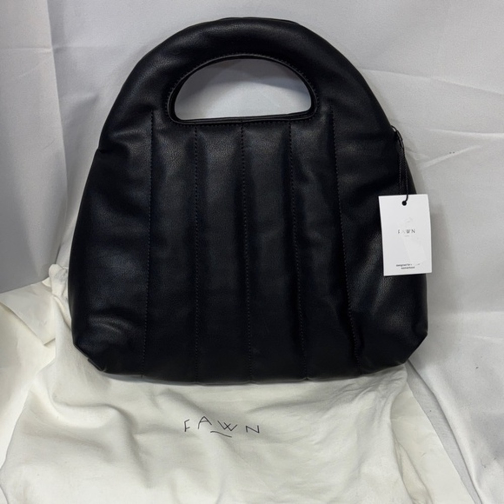 Limited edition Fawn black Design quilted handbag purse